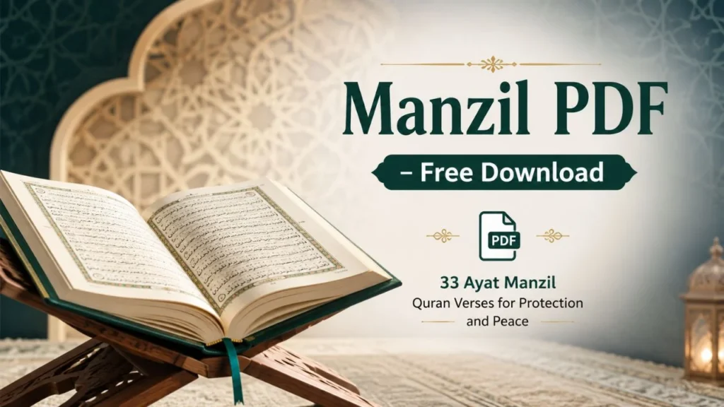 Manzil PDF free download - 33 Ayat Manzil Quran verses